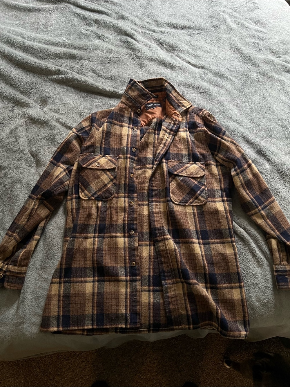 Soft plaid shirt jacket